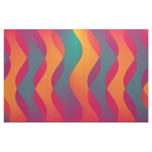 Soft Waves coloured + your ideas Fabric
