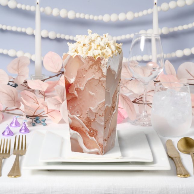 Soft Waves & Golden Lines Favour Box (Wedding)