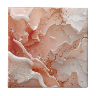Soft Waves & Golden Lines Tile