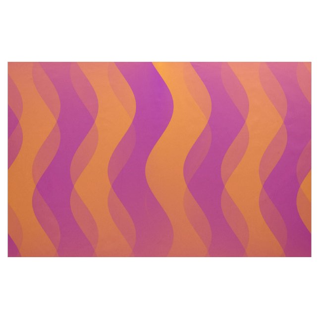 Soft Waves orange magenta + your ideas Fabric (Yard)