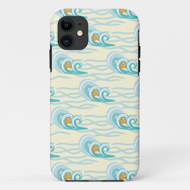 Soft Waves Pattern Case-Mate iPhone Case (Back)