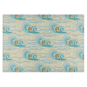 Soft Waves Pattern Cutting Board