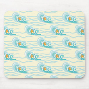 Soft Waves Pattern Mouse Mat