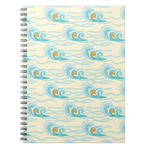 Soft Waves Pattern Notebook