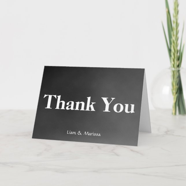 Soft Wedding Thank You Tropical Card (Front)