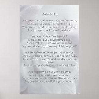 Soft white petals ... poster