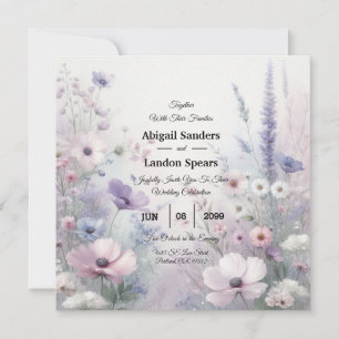 Soft Wildflower Meadow Daydreams Invitation