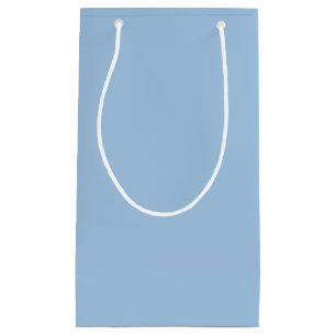 Soft Winter Blue Solid Small Gift Bag