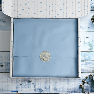Soft Winter Blue Solid Tissue Paper