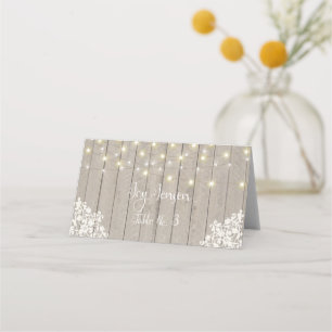 Soft Wood Look Reception Table Place Card