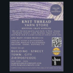Soft Wool, Knitting Store, Yarn Store Advertising Flyer<br><div class="desc">Soft Wool,  Knitting Store,  Yarn Store Advertising Flyers By The Business Card Store.</div>