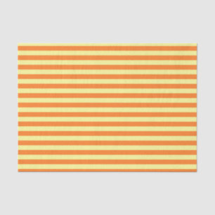 Soft Yellow and Orange Stripes Tissue Paper