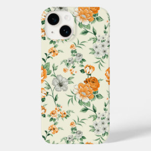 Soft Yellow Garden Floral Pattern Case-Mate iPhone 14 Case
