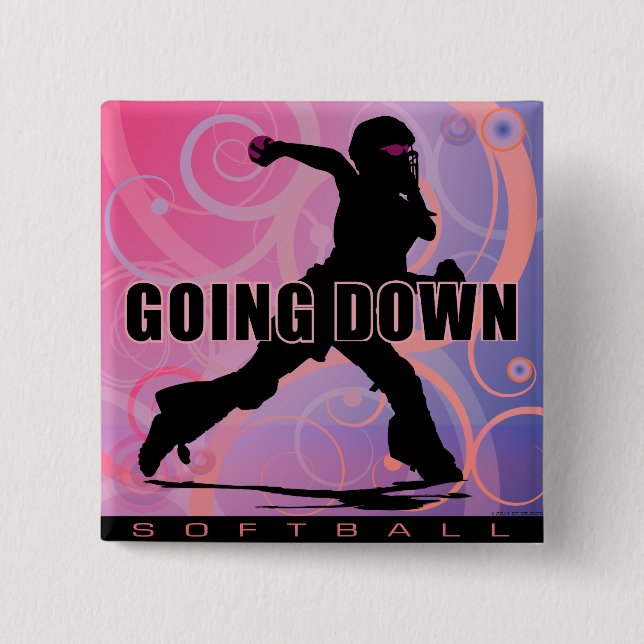 softball26 15 cm square badge (Front)