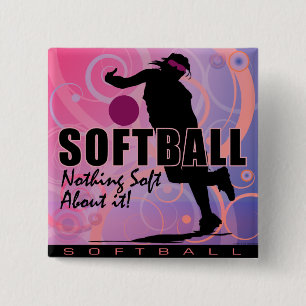 softball80 15 cm square badge