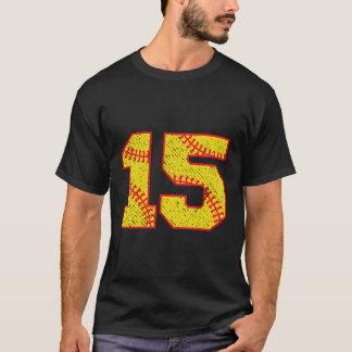 Softball 15 For Player Number 15 T-Shirt