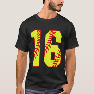 Softball 16 Fast Pitch Love Softball Mum Favourite T-Shirt