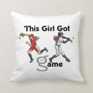 Softball 2 Sided Pillow