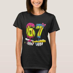 Softball 67 Ice Cream Drip Six Seven Boys Funny Me T-Shirt