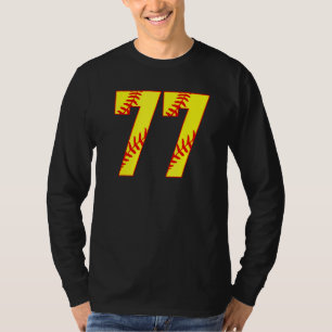 Softball 77 Fast Pitch Love Softball Mum Favourite T-Shirt