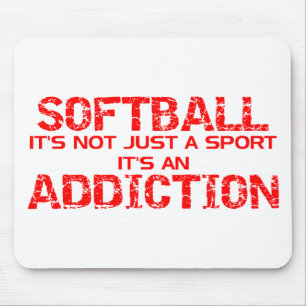 Softball Addiction Mouse Mat