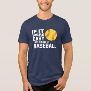 Softball & Baseball T-Shirt – Bold Sports Design Tri-Blend Shirt