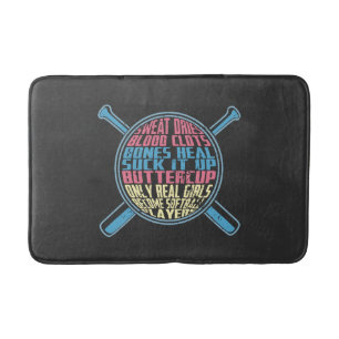 Softball Bath Mat