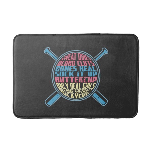 Softball Bath Mat (Front)
