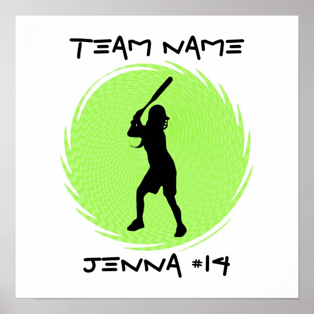 Softball Batter Poster (Front)