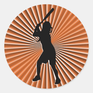 Softball Batter Sticker