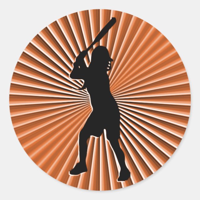 Softball Batter Sticker (Front)