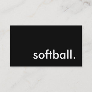 softball. business card