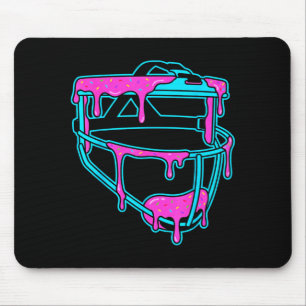 Softball Catcher Drip Ice Cream Mask Sprinkles Gam Mouse Mat