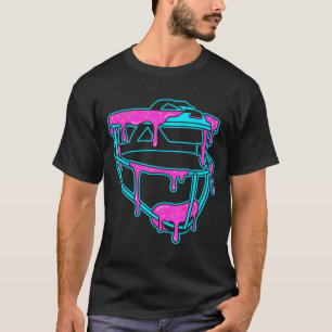 Softball Catcher Drip Ice Cream Mask Sprinkles Gam T-Shirt