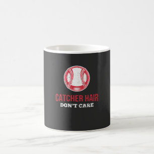 Softball - Catcher Hair Don't Care Coffee Mug