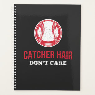 Softball - Catcher Hair Don't Care Planner
