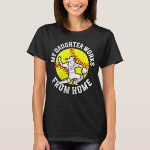 Softball Catcher Mum Funny Softball Catcher Mama T-Shirt