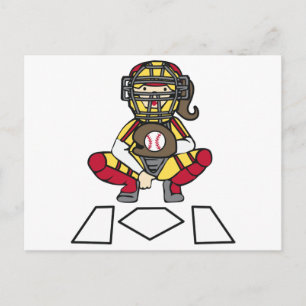 Softball Catcher Postcard