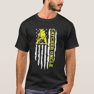 Softball Catcher Uncle Of A Softball Catcher US Fl T-Shirt