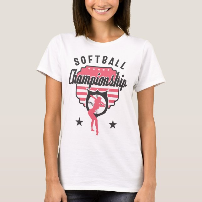 Softball Championship T-Shirt (Front)