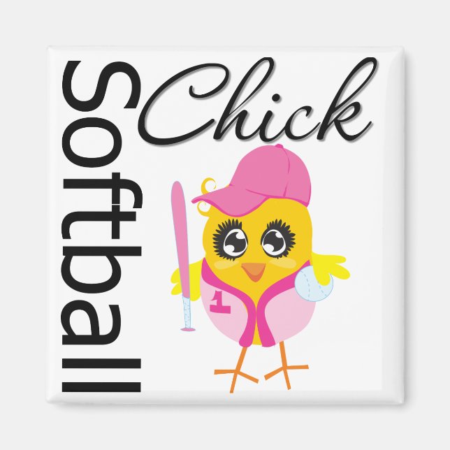 Softball Chick Magnet (Front)