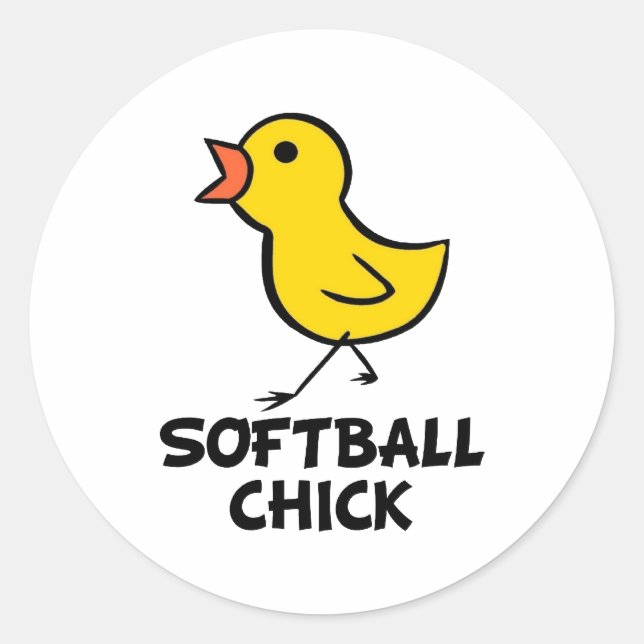 Softball Chick Stickers (Front)