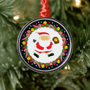 Softball Christmas Collectable Metal Tree Decoration