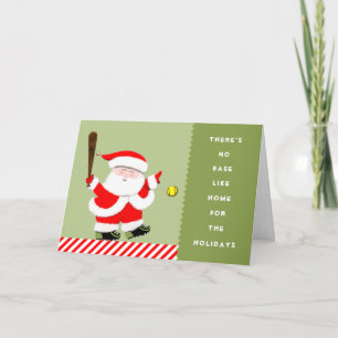Softball Christmas Holiday Card