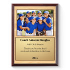 Softball Coach Award | Custom Team Photo & Text