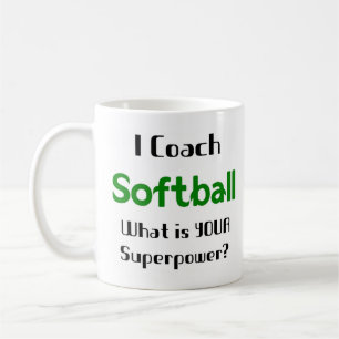 softball coach coffee mug