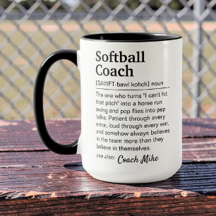 Softball Coach Definition Custom Appreciation Mug