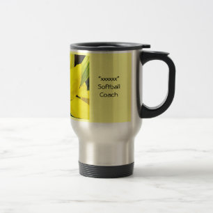 Softball Coach gifts Coffee Mugs Yellow Lilies