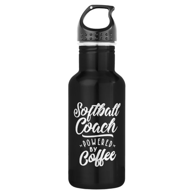 Softball Coach Job Title Gift 532 Ml Water Bottle (Front)