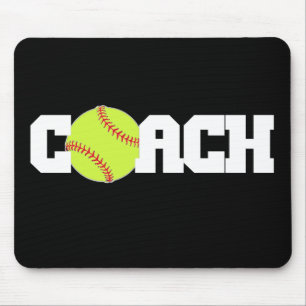 Softball Coach Mouse Mat